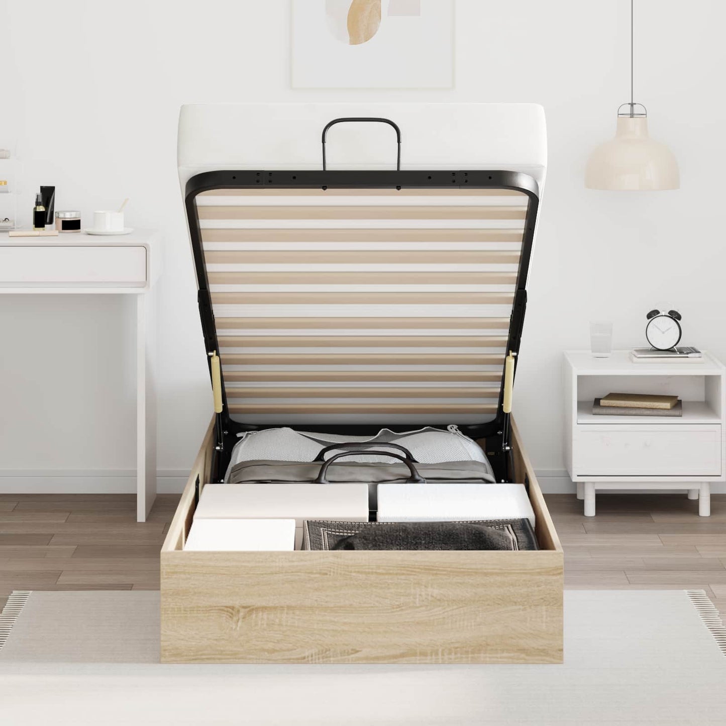 Letto ottomano Rovere Sonoma 90 x 200 cm Legno ingegnerizzato