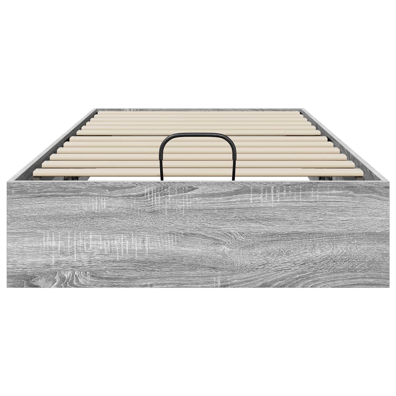 Letto ottomano con archiviazione Sonoma grigia 203 x 90 x 25 cm | homemem39