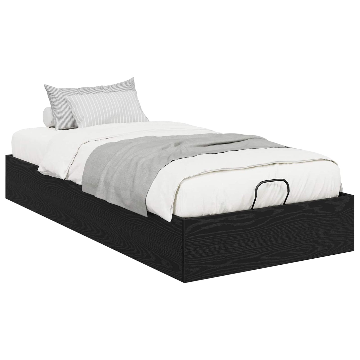 Letto ottomano Rovere Nero 80,5 x 200 cm Legno ingegnerizzato | homemem39