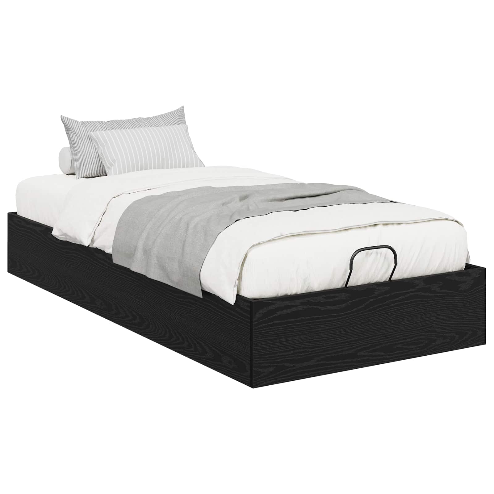 Letto ottomano Rovere Nero 80,5 x 200 cm Legno ingegnerizzato | homemem39