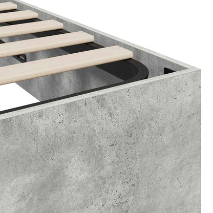Letto ottomano Grigio Cemento 80,5 x 200 cm