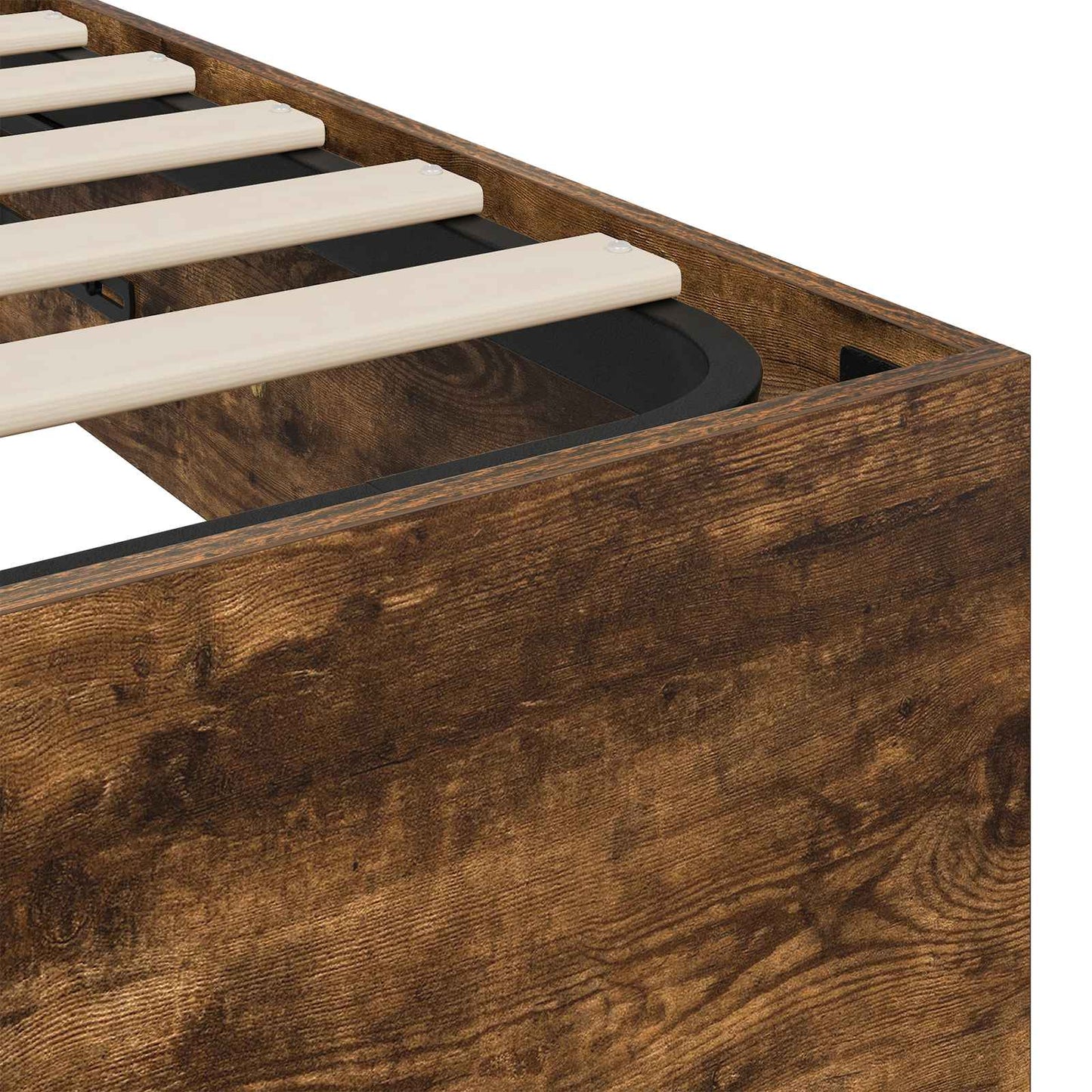 Letto ottomano Quercia Affumicata 193 x 140 x 25 cm | homemem39