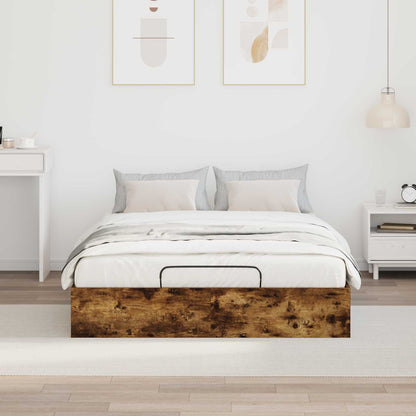 Letto ottomano Quercia Affumicata 193 x 140 x 25 cm | homemem39
