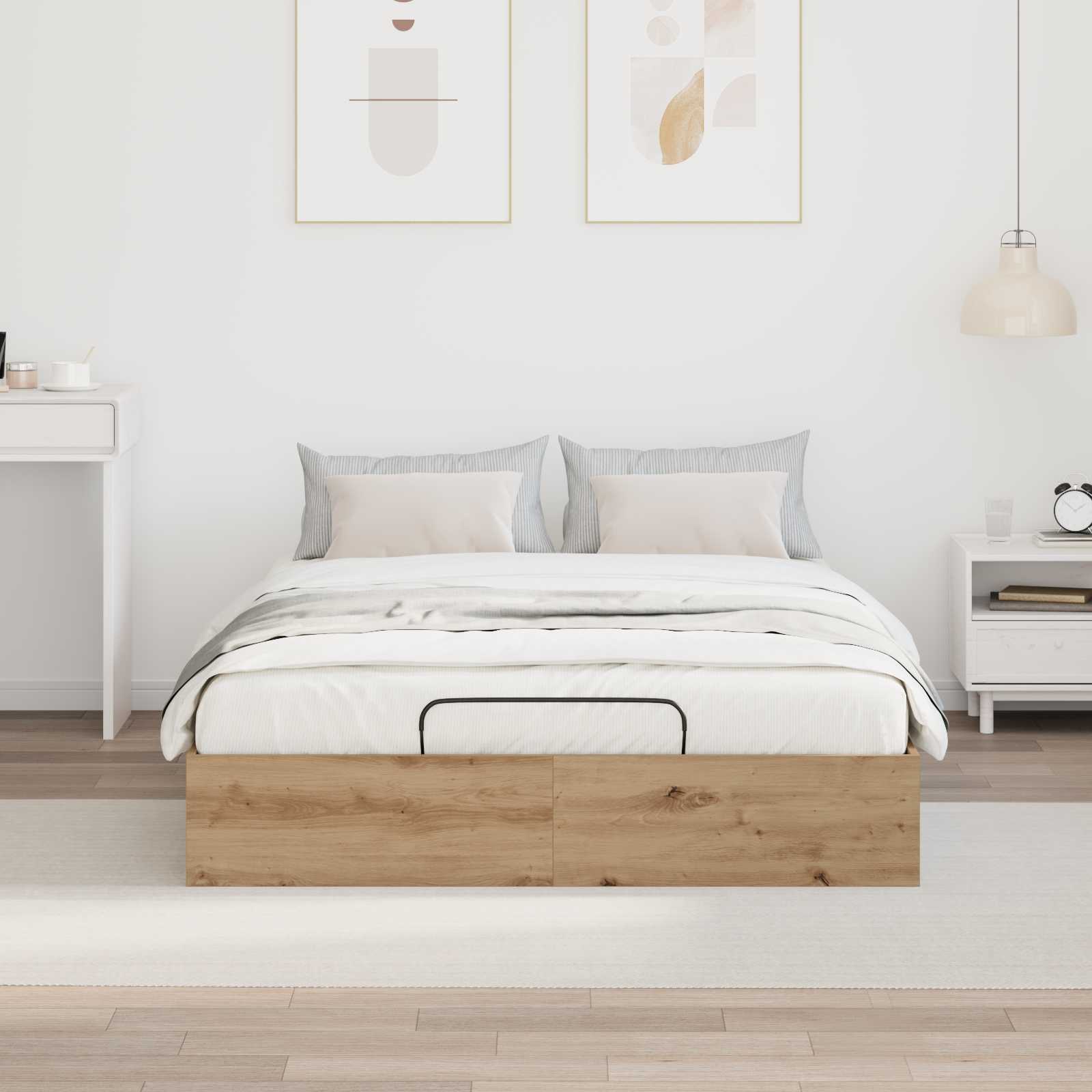 Letto ottomano Rovere Artigianale 140 x 200 cm | homemem39