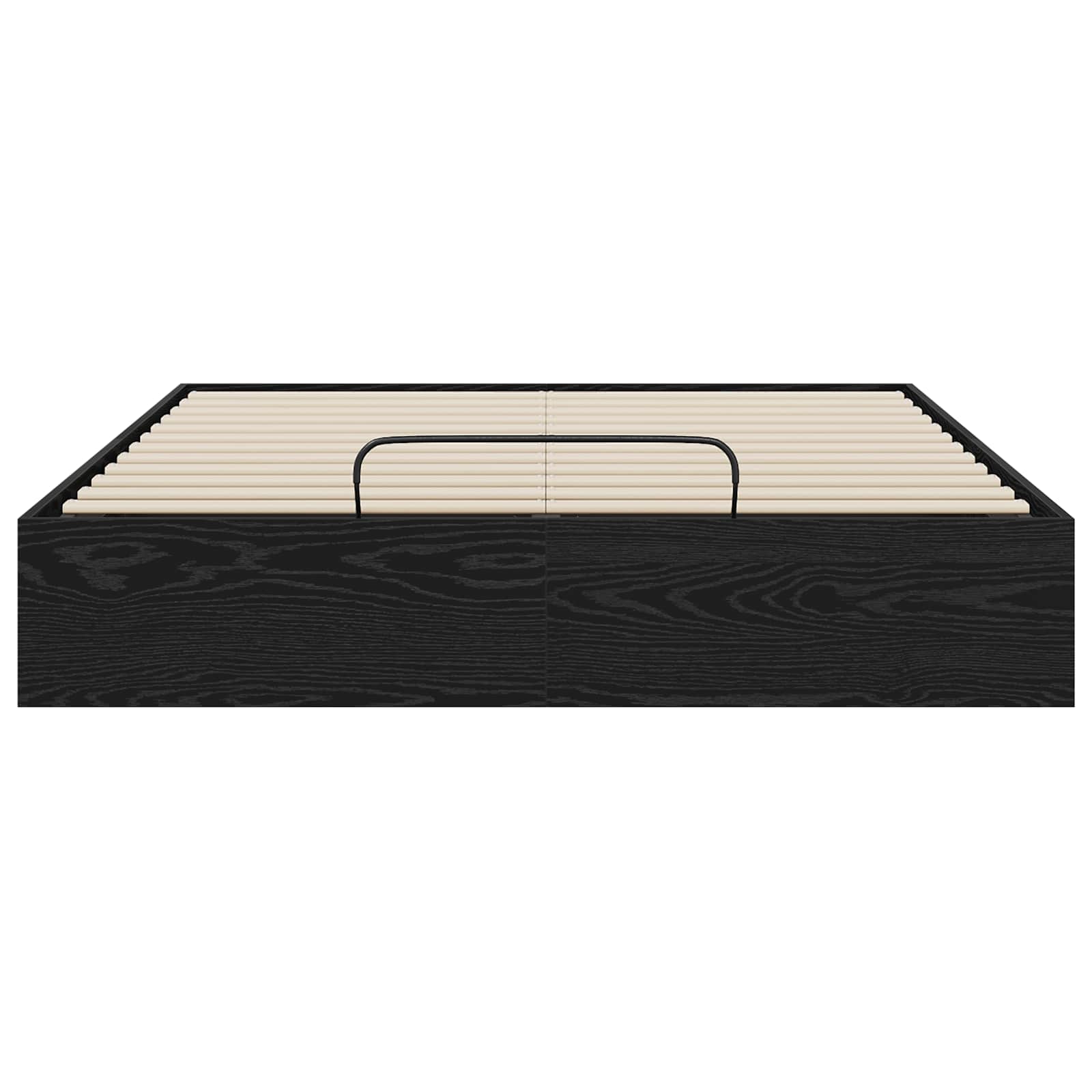 Letto ottomano con archiviazione Rovere Nero 193 x 135 x 25 cm | homemem39