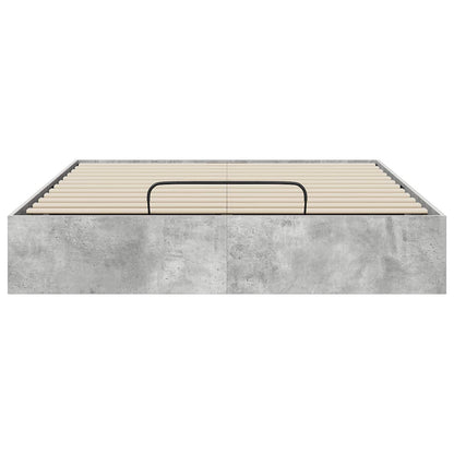 Letto ottomano Grigio Cemento 135 x 190 cm Legno ingegnerizzato | homemem39