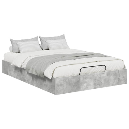 Letto ottomano Grigio Cemento 135 x 190 cm Legno ingegnerizzato | homemem39