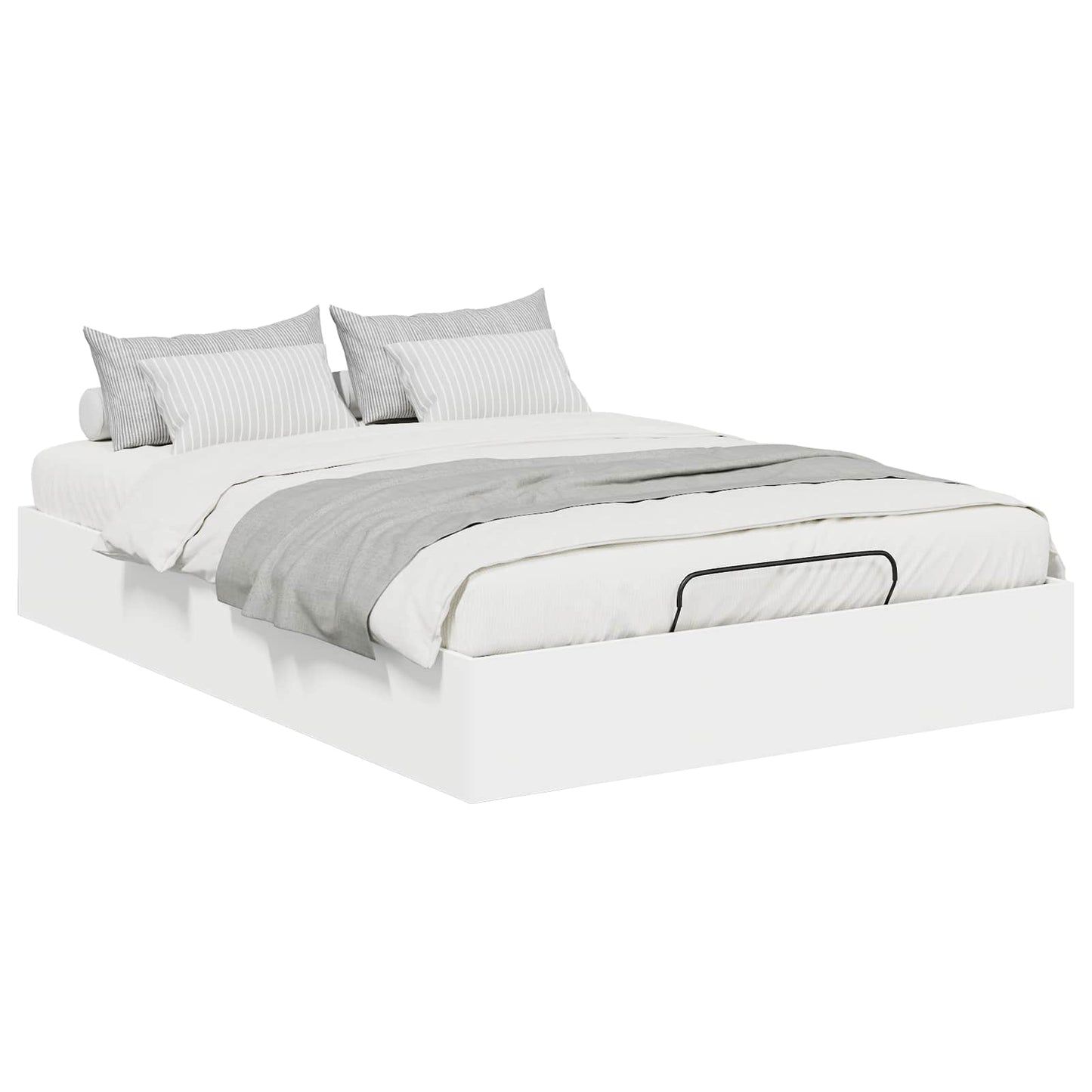 Letto ottomano Bianco 120 x 200 cm Legno ingegnerizzato