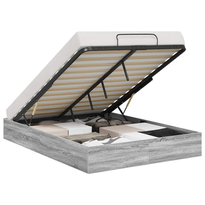Letto ottomano Sonoma grigia 193 x 120 x 25 cm | homemem39