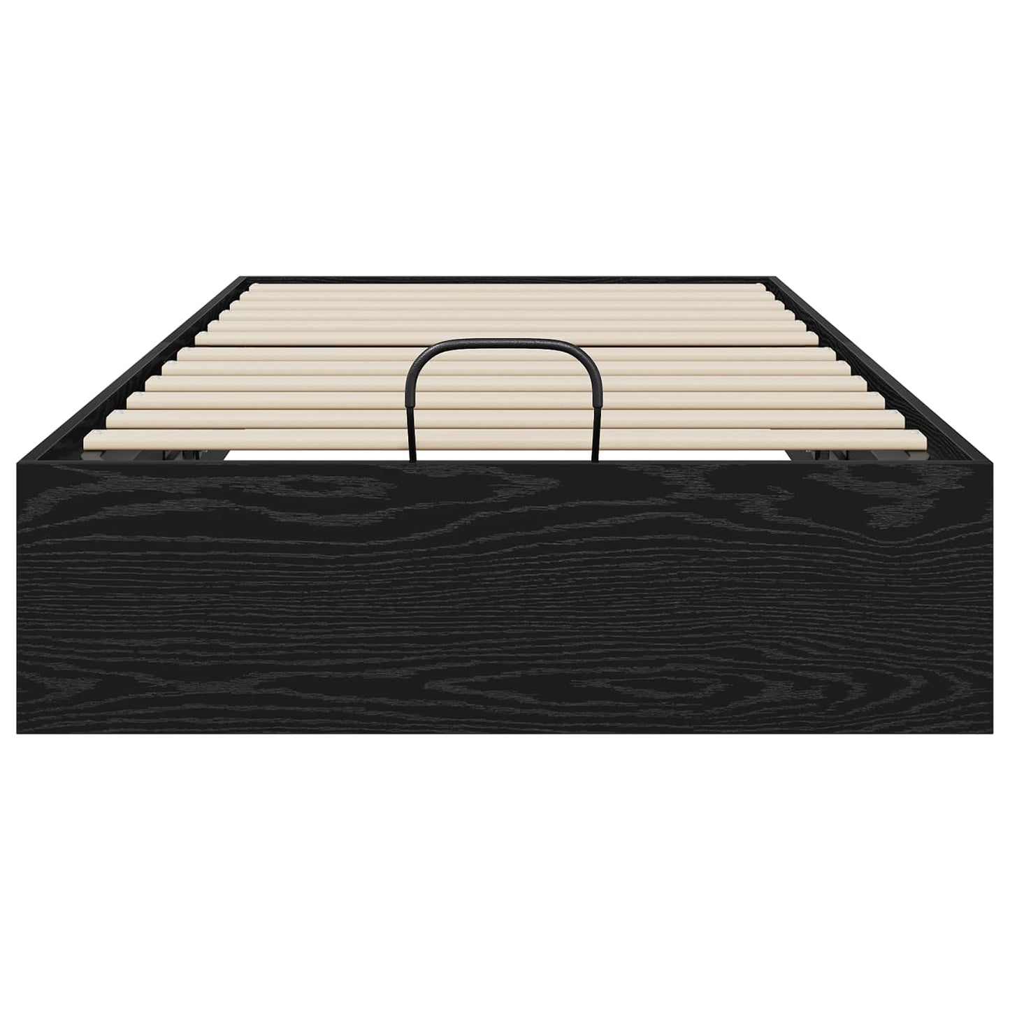 Letto ottomano con archiviazione Rovere Nero 193 x 90 x 25 cm | homemem39