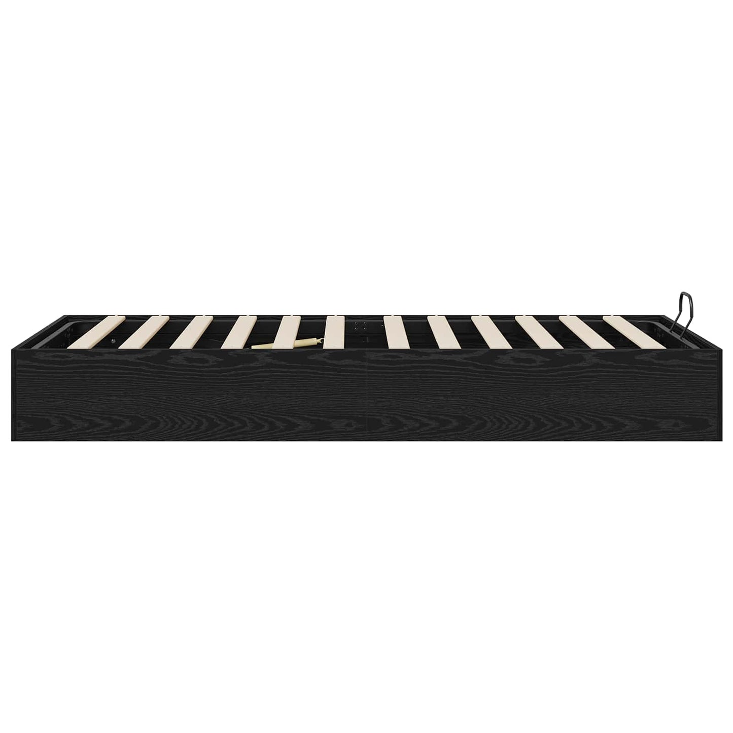 Letto ottomano con archiviazione Rovere Nero 193 x 90 x 25 cm | homemem39