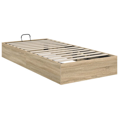 Letto ottomano Rovere Sonoma 90 x 190 cm Legno ingegnerizzato