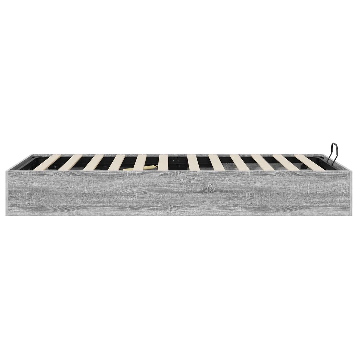 Letto ottomano con archiviazione Sonoma grigia 193 x 90 x 25 cm | homemem39