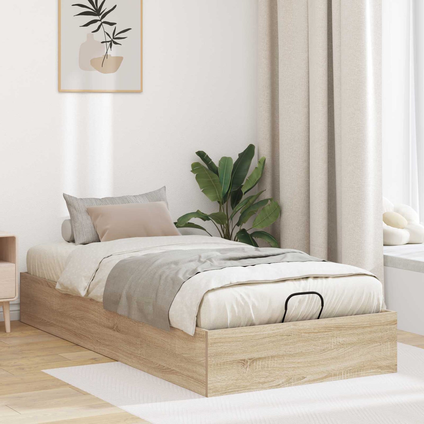 Letto ottomano Rovere Sonoma 75,5 x 190 cm Legno ingegnerizzato