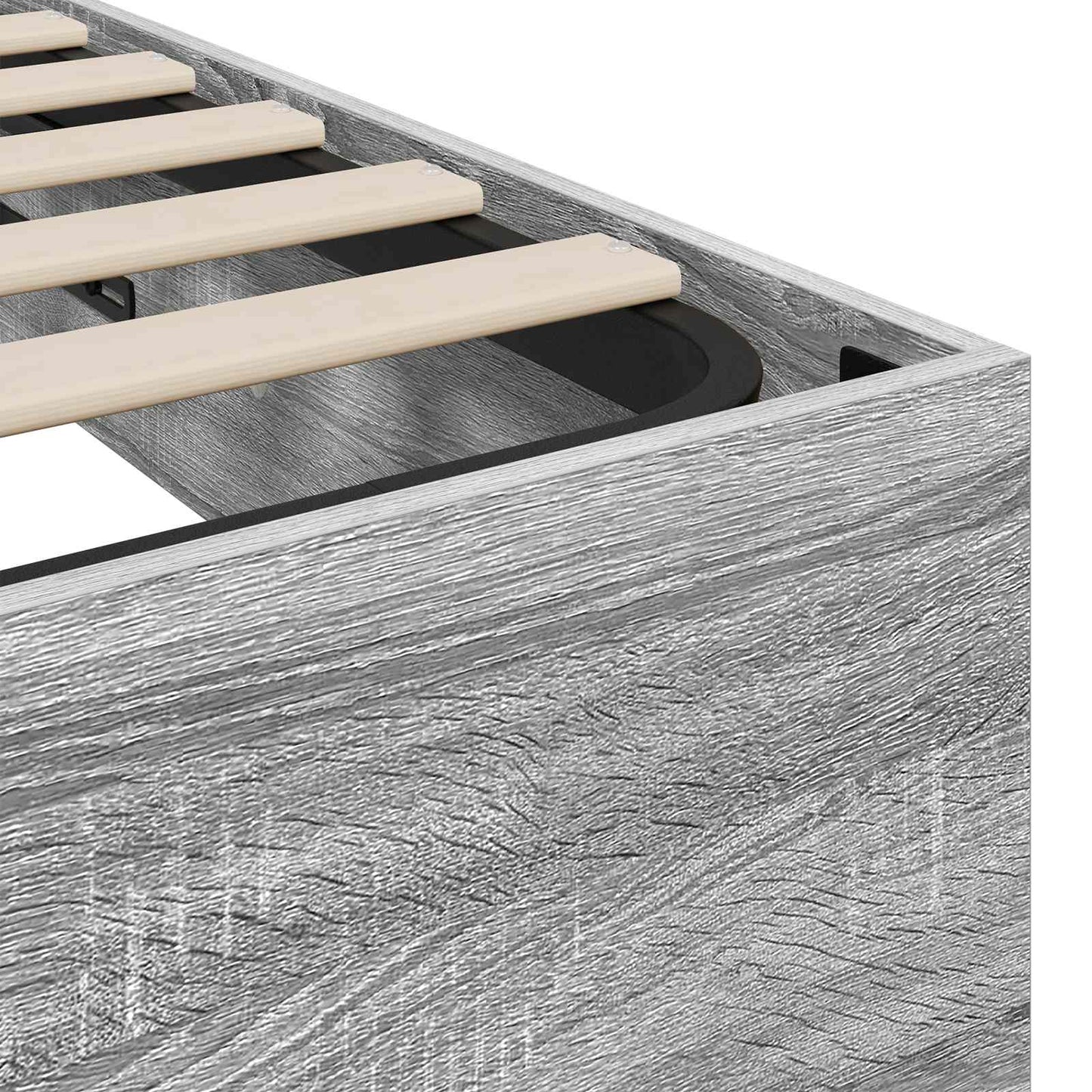 Letto ottomano Sonoma grigia 193 x 75,5 x 25 cm | homemem39