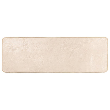Runner Tappeto MARSA Crema 50 x 200 cm Poliestere e PVC | homemem39
