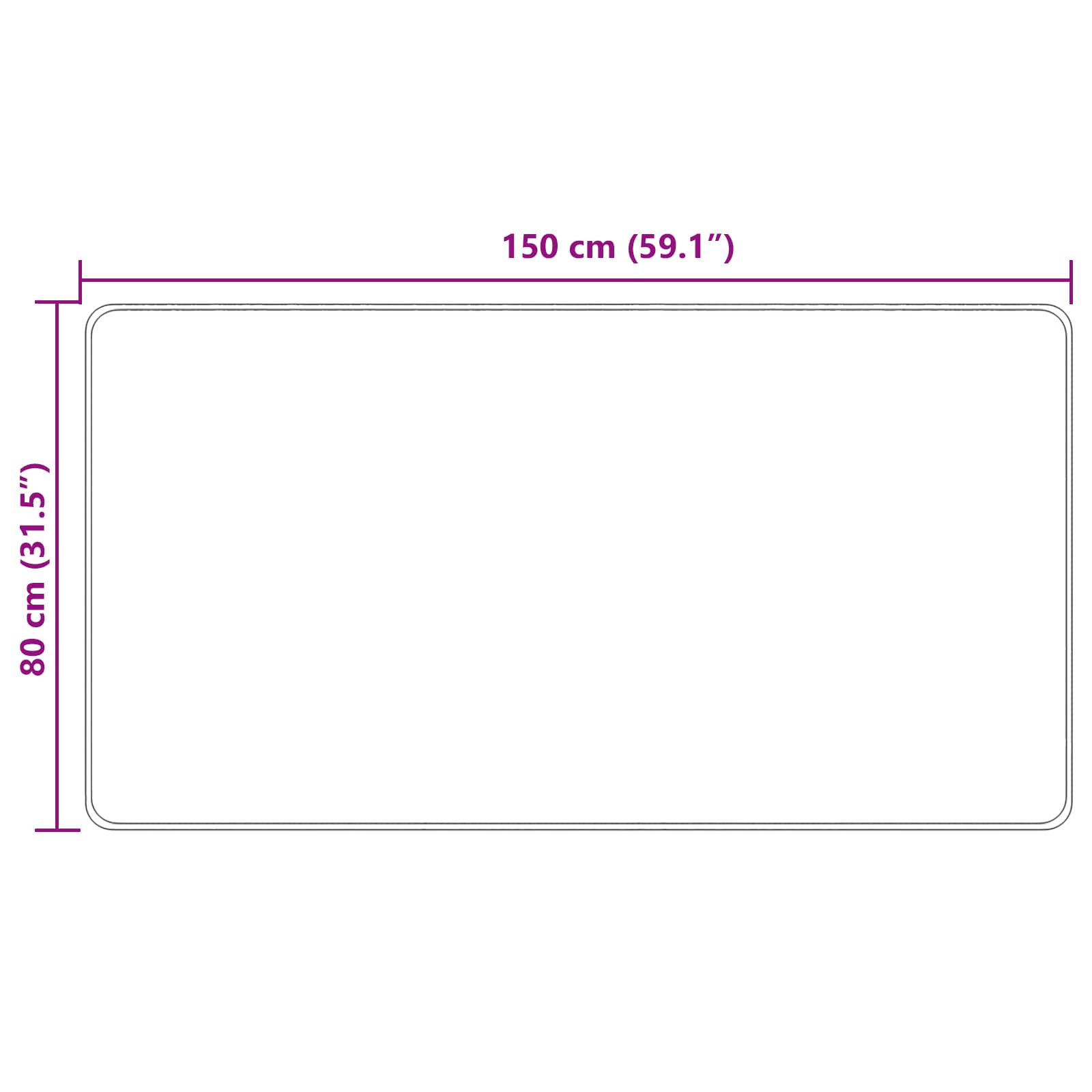 Runner Tappeto MARSA Crema 80 x 150 cm Poliestere e PVC | homemem39