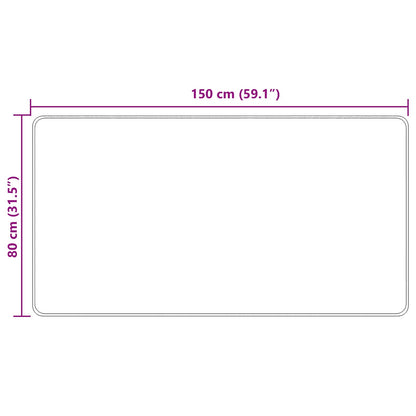 Runner Tappeto MARSA Crema 80 x 150 cm Poliestere e PVC | homemem39