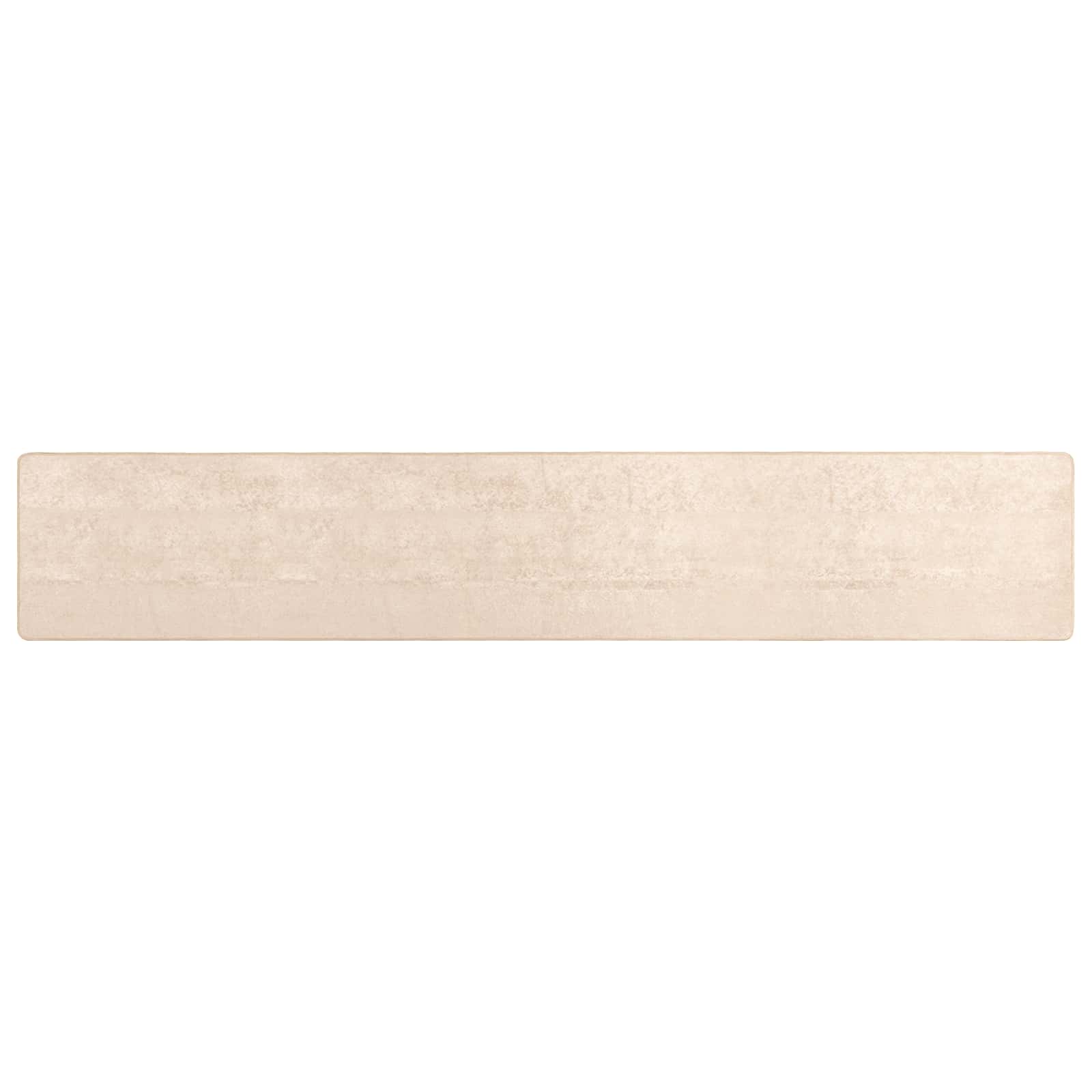 Runner Tappeto MARSA Crema 80 x 400 cm Poliestere e PVC | homemem39