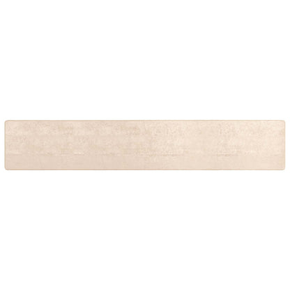Runner Tappeto MARSA Crema 80 x 400 cm Poliestere e PVC | homemem39