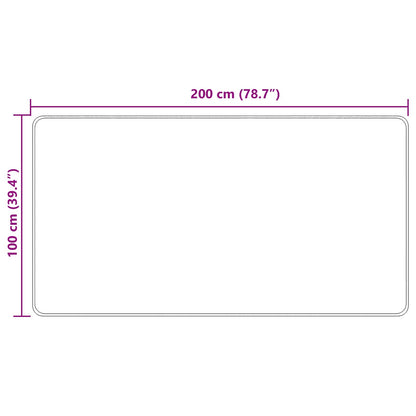 Runner Tappeto MARSA Crema 100 x 200 cm Poliestere e PVC | homemem39