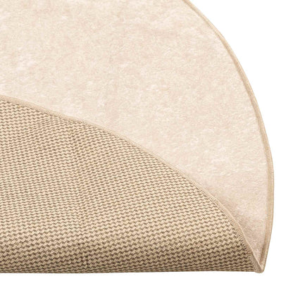 Runner Tappeto MARSA Crema 120 x 120 cm Poliestere e PVC
