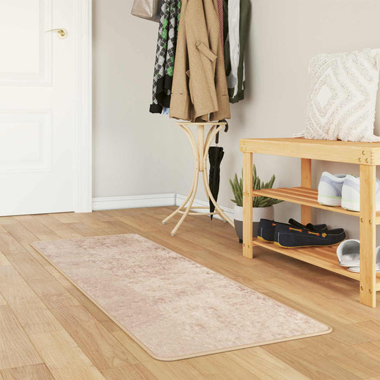 Runner Tappeto MARSA Beige 50 x 200 cm Poliestere e PVC