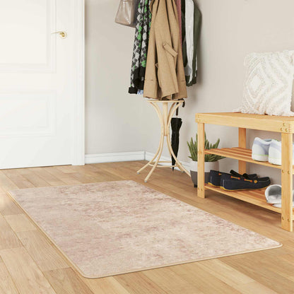 Runner Tappeto MARSA Beige 80 x 150 cm Poliestere e PVC