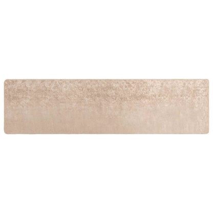 Runner Tappeto MARSA Beige 80 x 300 cm Poliestere e PVC | homemem39