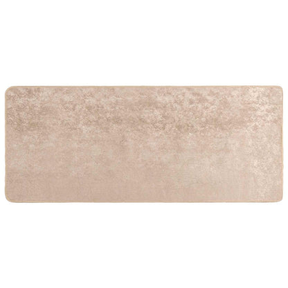 Runner Tappeto MARSA Beige 100 x 200 cm Poliestere e PVC | homemem39