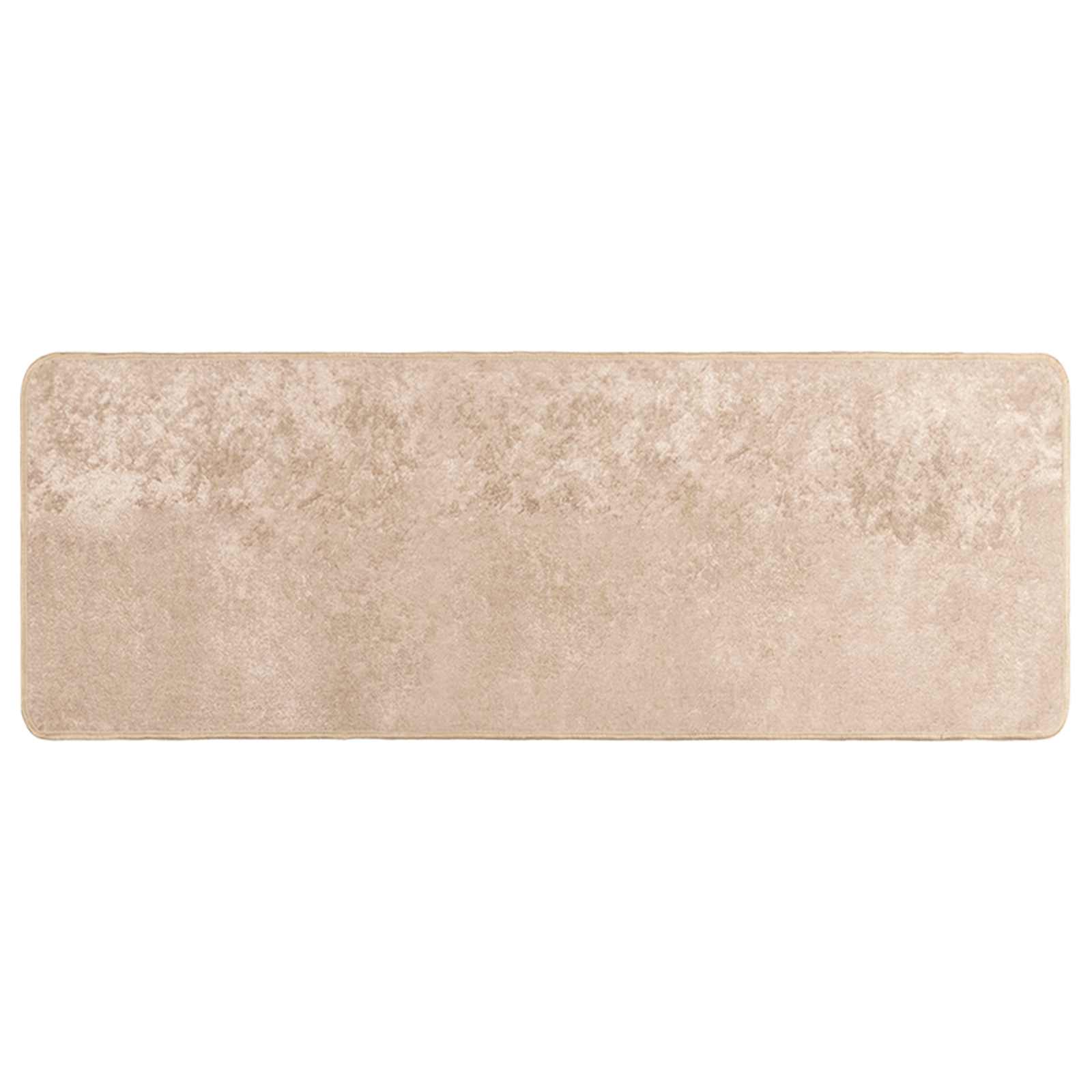 Runner Tappeto MARSA Beige 100 x 250 cm Poliestere e PVC | homemem39