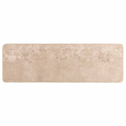 Runner Tappeto MARSA Beige 100 x 300 cm Poliestere e PVC | homemem39