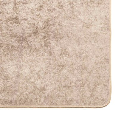 Runner Tappeto MARSA Beige 100 x 400 cm Poliestere e PVC | homemem39