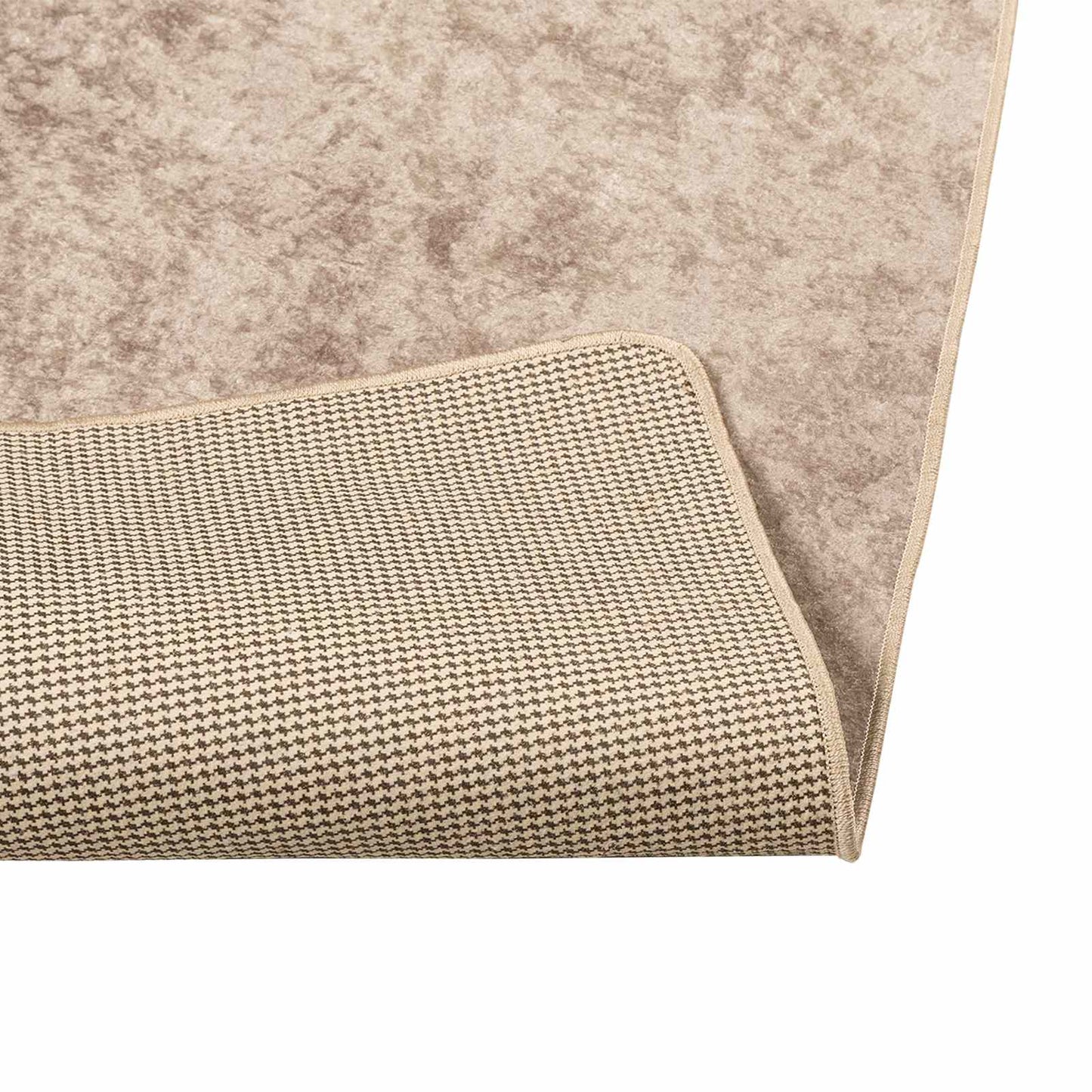 Runner Tappeto MARSA Beige 120 x 170 cm Poliestere e PVC | homemem39
