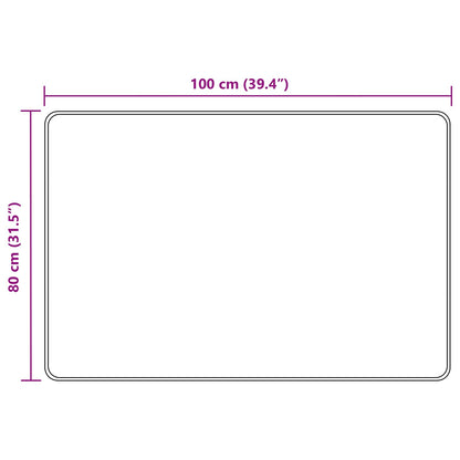 Runner Tappeto MARSA Sabbia 80 x 100 cm Poliestere e PVC | homemem39