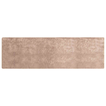 Runner Tappeto MARSA Sabbia 80 x 250 cm Poliestere e PVC | homemem39