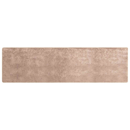 Runner Tappeto MARSA Sabbia 80 x 350 cm Poliestere e PVC | homemem39