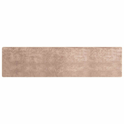 Runner Tappeto MARSA Sabbia 80 x 450 cm Poliestere e PVC