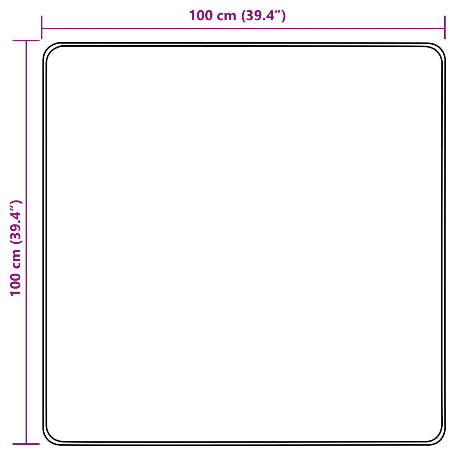 Runner Tappeto MARSA Sabbia 100 x 100 cm Poliestere e PVC | homemem39