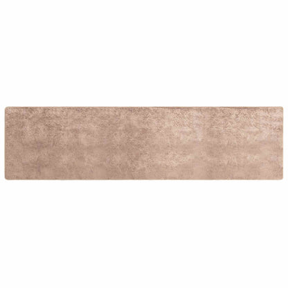 Runner Tappeto MARSA Sabbia 100 x 450 cm Poliestere e PVC | homemem39