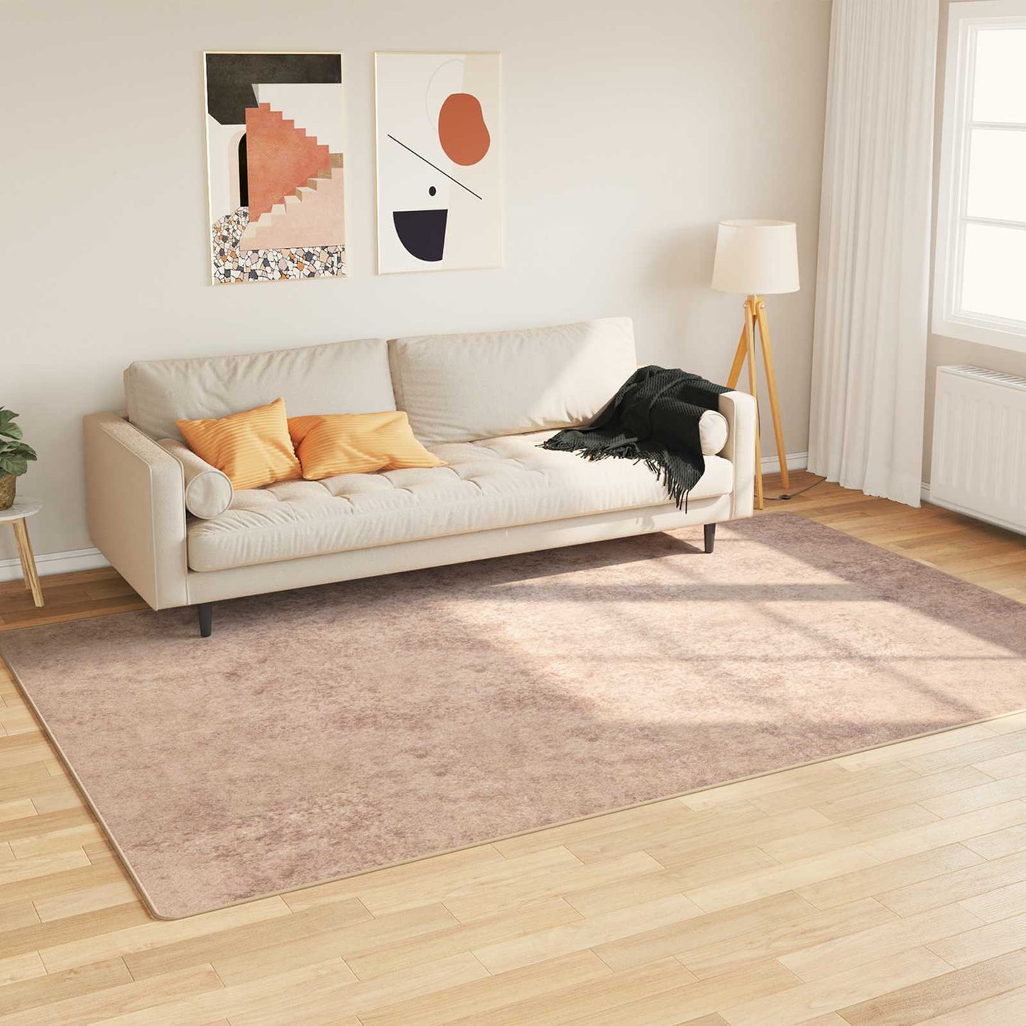 Runner Tappeto MARSA Sabbia 190 x 300 cm Poliestere e PVC | homemem39