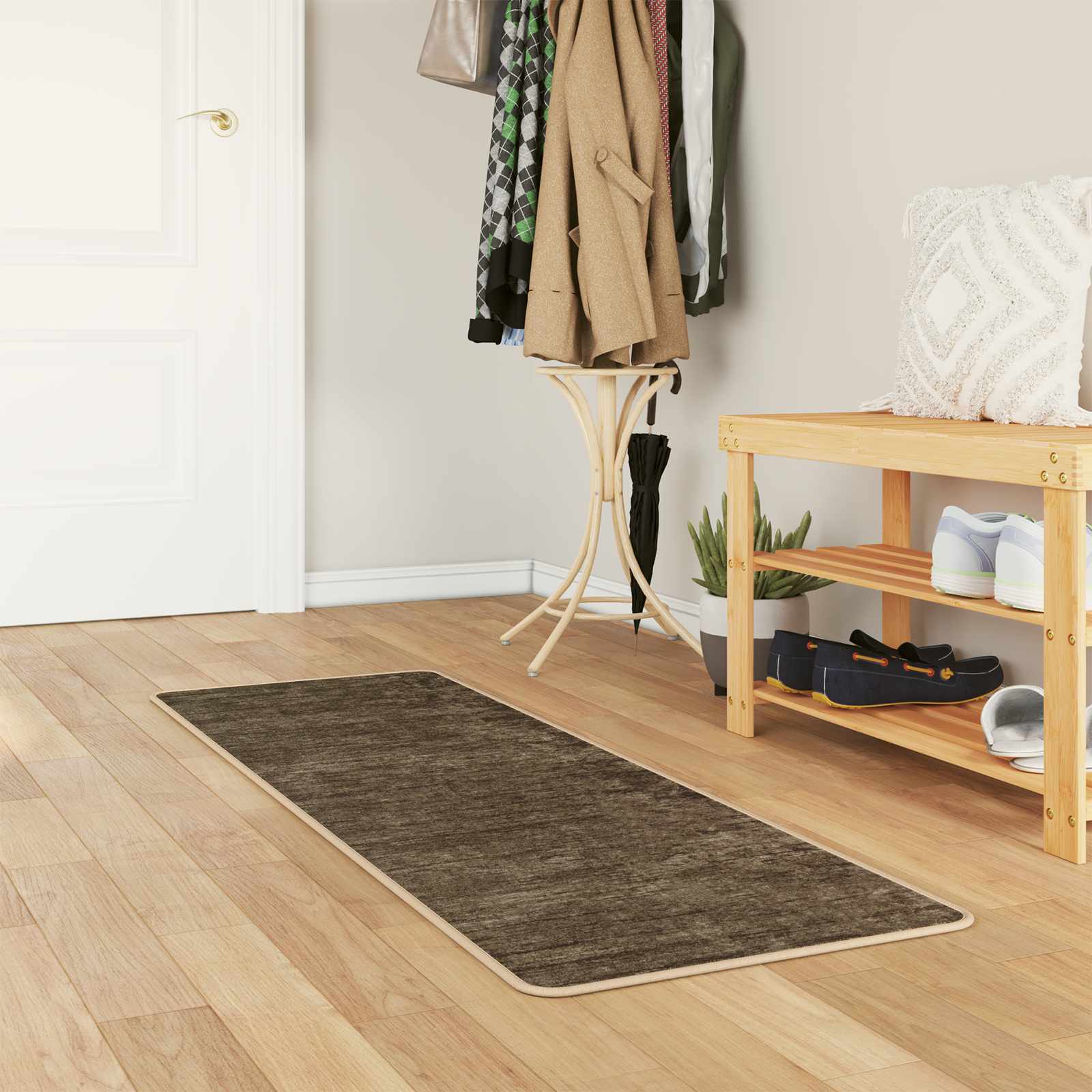Runner Tappeto MARSA Verde Foresta 50 x 150 cm Poliestere e PVC | homemem39