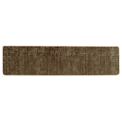Runner Tappeto MARSA Verde Foresta 50 x 450 cm Poliestere e PVC