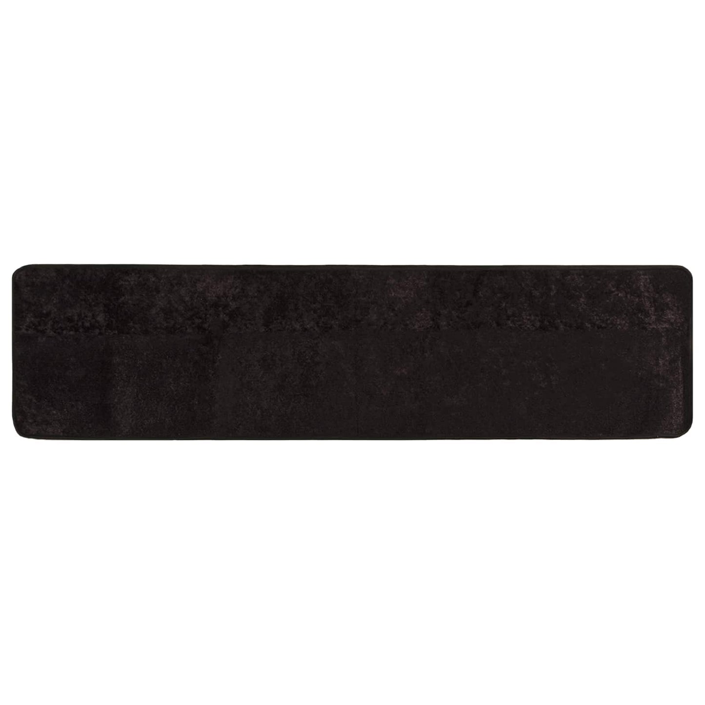 Runner Tappeto MARSA Antracite 50 x 250 cm Poliestere e PVC