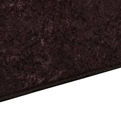 Runner Tappeto MARSA Antracite 80 x 350 cm Poliestere e PVC | homemem39