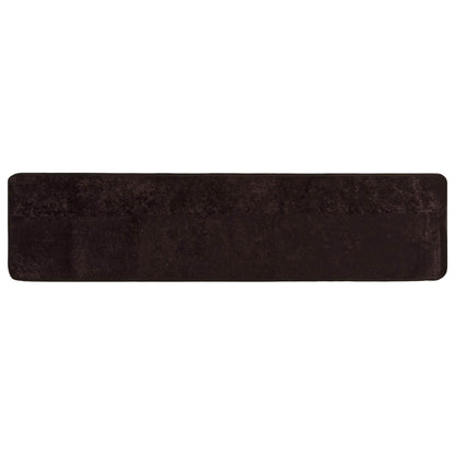 Runner Tappeto MARSA Antracite 80 x 450 cm Poliestere e PVC