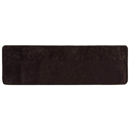 Runner Tappeto MARSA Antracite 100 x 300 cm Poliestere e PVC | homemem39