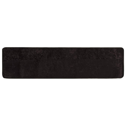 Runner Tappeto MARSA Antracite 100 x 450 cm Poliestere e PVC