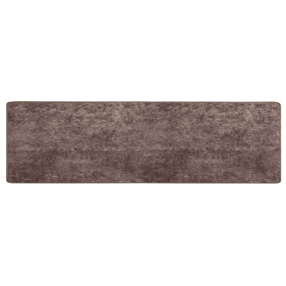 Runner Tappeto MARSA Grigio 80 x 350 cm Poliestere e PVC | homemem39