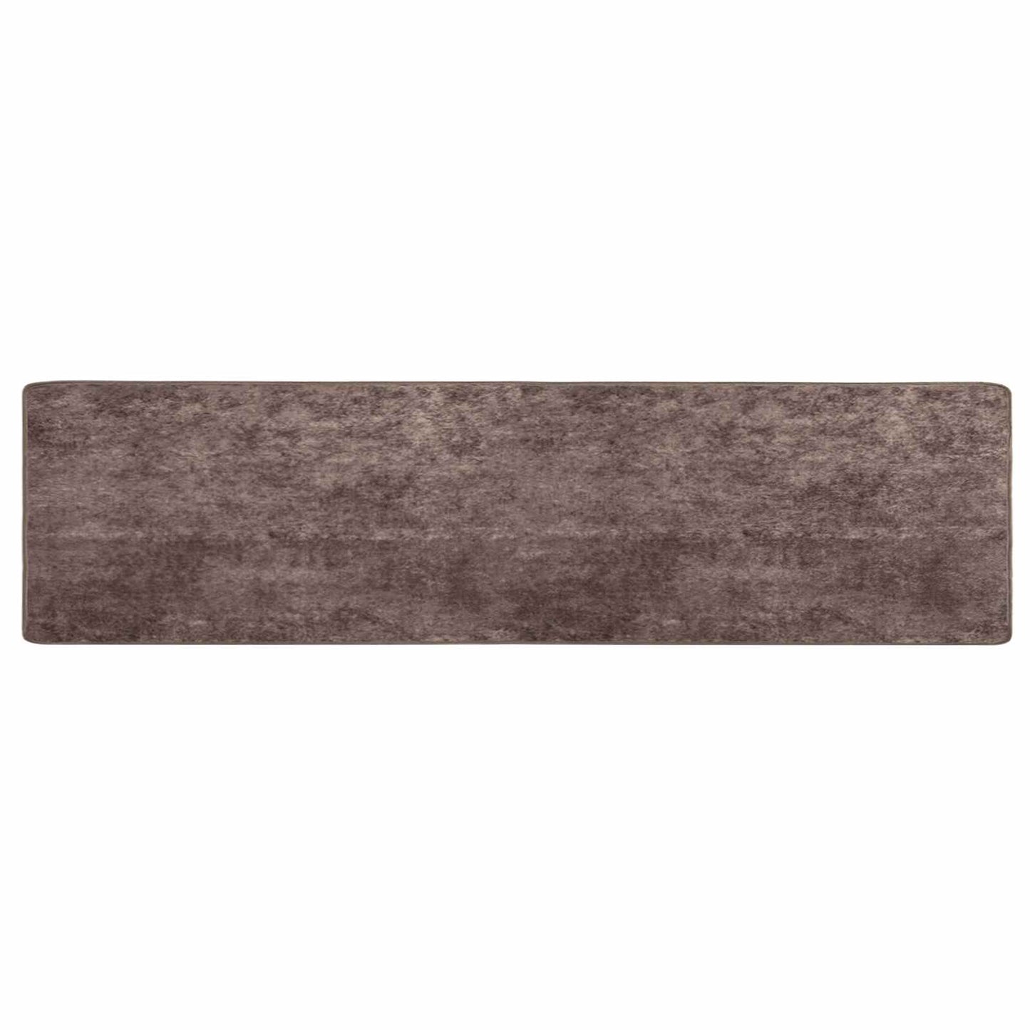 Runner Tappeto MARSA Grigio 80 x 400 cm Poliestere e PVC